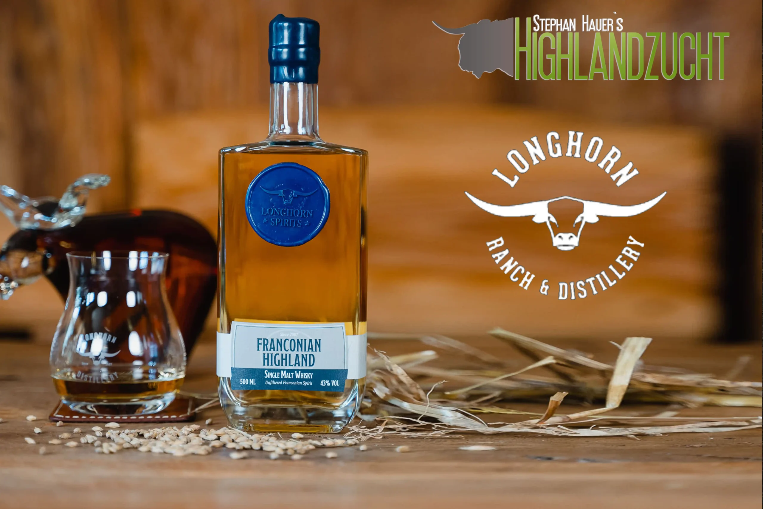 Stephan Hauer Highlandzucht Single Malt Whisky von der Texas Longhorn Ranch Distillery
