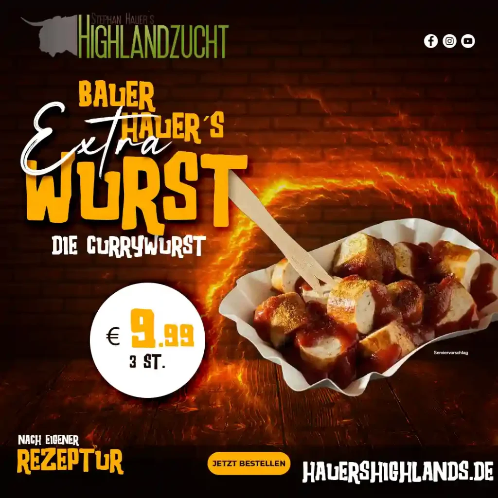 Stephan Hauer Highlandzucht Hauers Currywurst