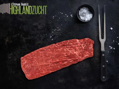 Stephan Hauer Highlandzucht Flat Iron Steak vom Schottischen Hochlandrind